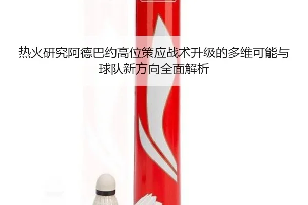 热火研究阿德巴约高位策应战术升级的多维可能与球队新方向全面解析